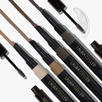 Laura Geller New York Sculpt-N-Stay 2-In-1 Waterproof Eyebrow Pencil & Brow Gel – Dark Brown – Fills Sparse Brows, Defines & Sets – Smudge-Proof, Long-Lasting, Natural Finish