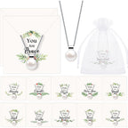 Tondiamo 10/20/40 Christian Faith Pearl Necklaces Mothers Day Bulk Gift for Church Women Religious Jewelry Gift Party Favor
