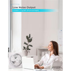 Black+Decker 9-Inch Frameless Box Fan, 3-Speed Settings, Bfb09W, White | Desk Fan With 3-Speed Settings, Quiet And Lightweight Portable For Home Office Or Garage, Self-Standing Frameless Design