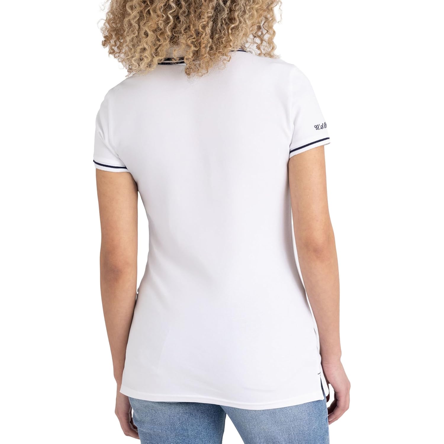 U.S. Polo Assn. Womens Double Tipped Polo Shirt