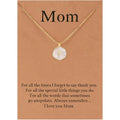 Mom Necklace for Women Tiny Cross Pendant Necklace Gold Plated Mothers Day Birthday Christmas Jewelry Gifts for Mom