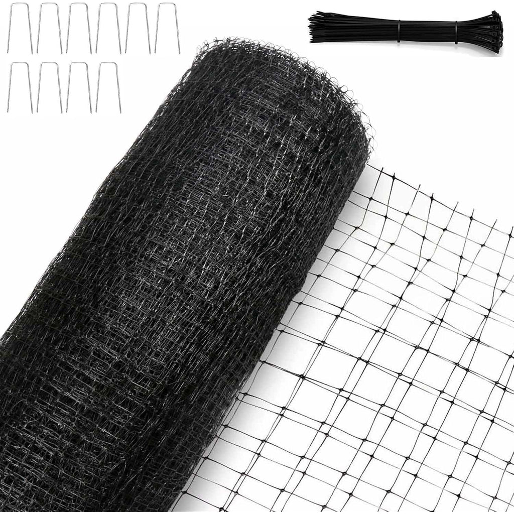 Bird Netting, 7.5 X 100 Ft Heavy Garden Netting Deer Netting For Protect Fruit Trees, Plants And Vegetables Against Birds, Deer, Squirrels And Other Animals