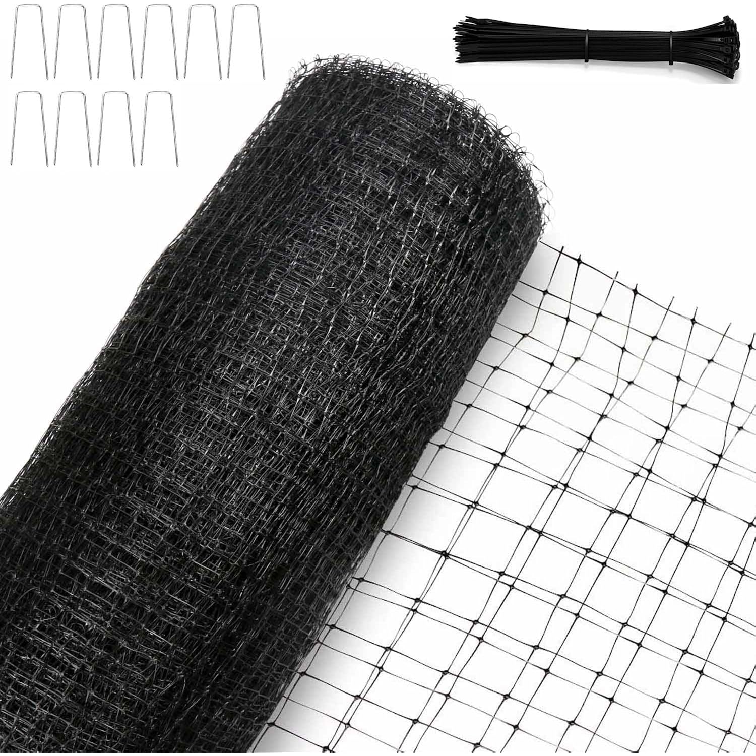Bird Netting, 7.5 X 100 Ft Heavy Garden Netting Deer Netting For Protect Fruit Trees, Plants And Vegetables Against Birds, Deer, Squirrels And Other Animals