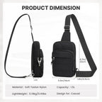 G4Free Small Sling Bag For Women, Anti Theft Rfid Blocking Mini Crossbody Purse For Travel, Black