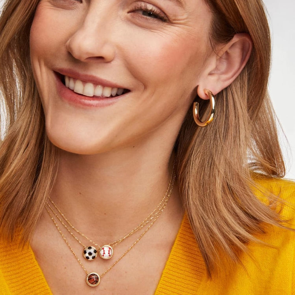 Kendra Scott Baseball Short Pendant Necklace, Fashion Jewelry for Women