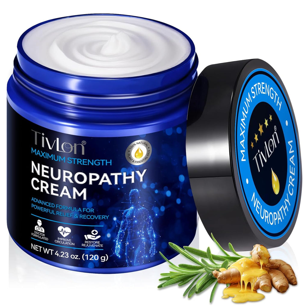 ZIXAOK Neuropathy Pain Relief Cream - Soothes Burning, Tingling & Nerve Discomfort in Feet, Hands, Legs, Fast-Absorbing Formula with Natural Ingredients, Deep Moisturizing for Men & Women