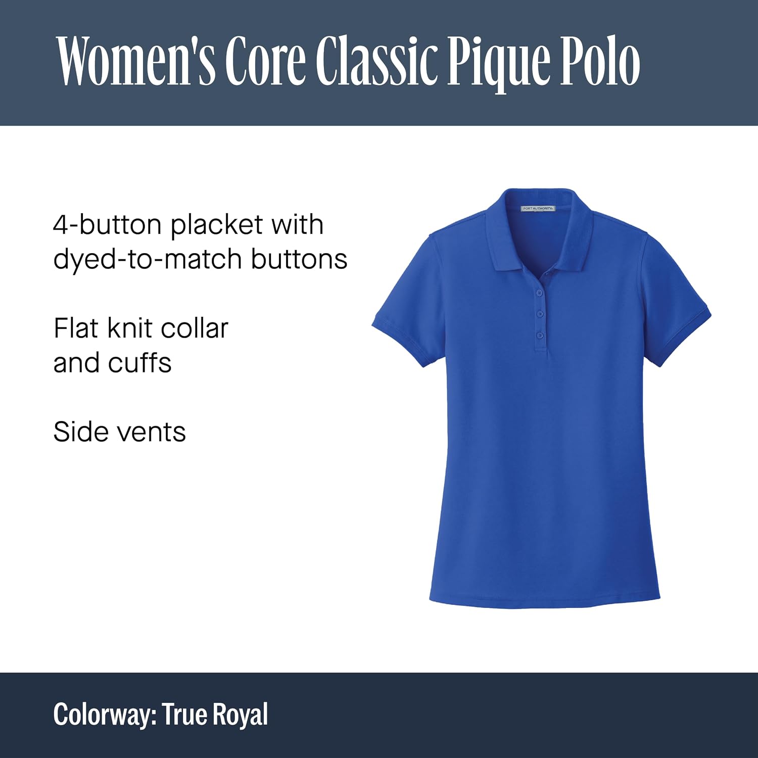 Port Authority Ladies Core Classic Pique Polo Shirt