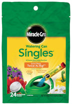 Miracle-Gro Watering Can Singles All Purpose Plant Food, 24 Packets | Water Soluble, Fertilizer For Flowers, Vegetables, Houseplants, Trees, Indoor And Outdoor Plants