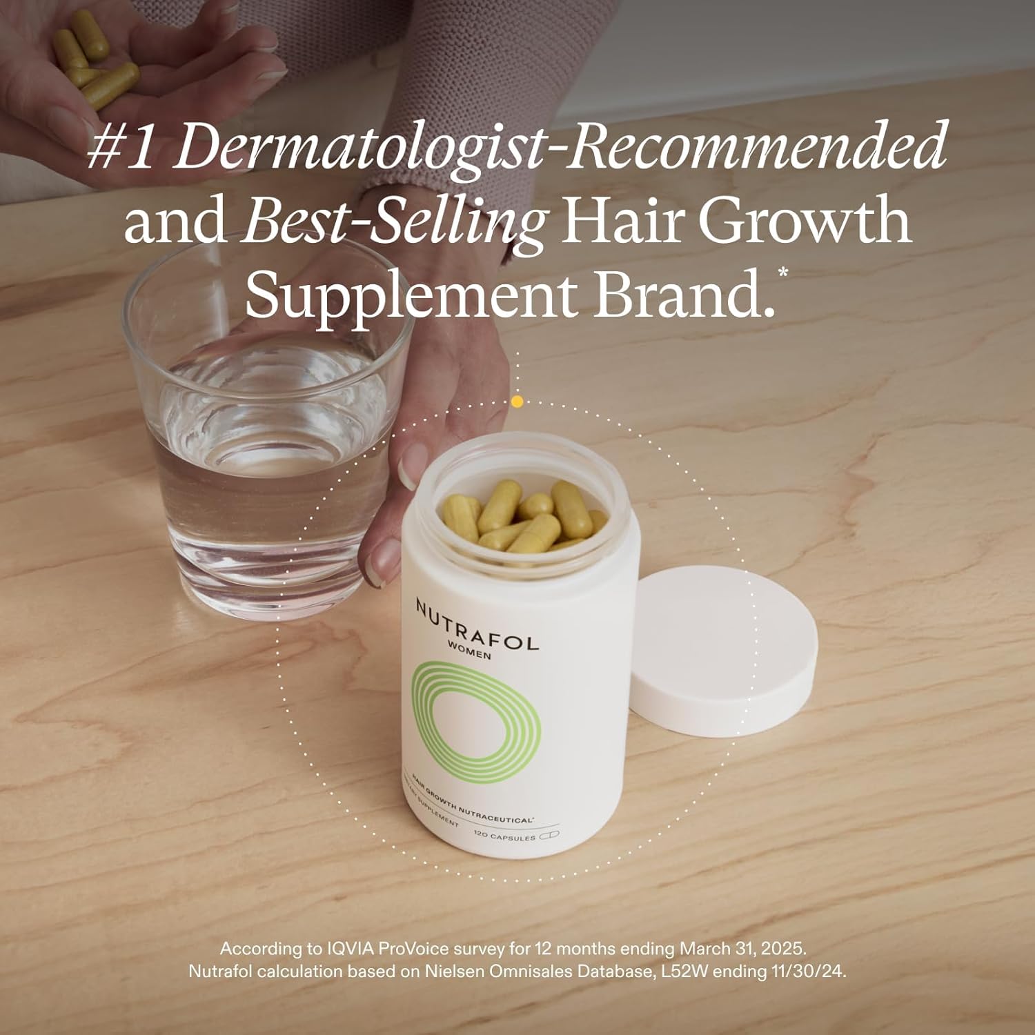Nutrafol Women Hair Growth Supplements for Thinning Hair Ages 18-44 Clinically Tested for Visibly Thicker and Stronger Hair Dermatologist Recommended 1 Month Supply