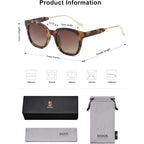 SOJOS Classic Square Polarized Sunglasses Womens Mens Retro Trendy UV400 Sunnies SJ2050