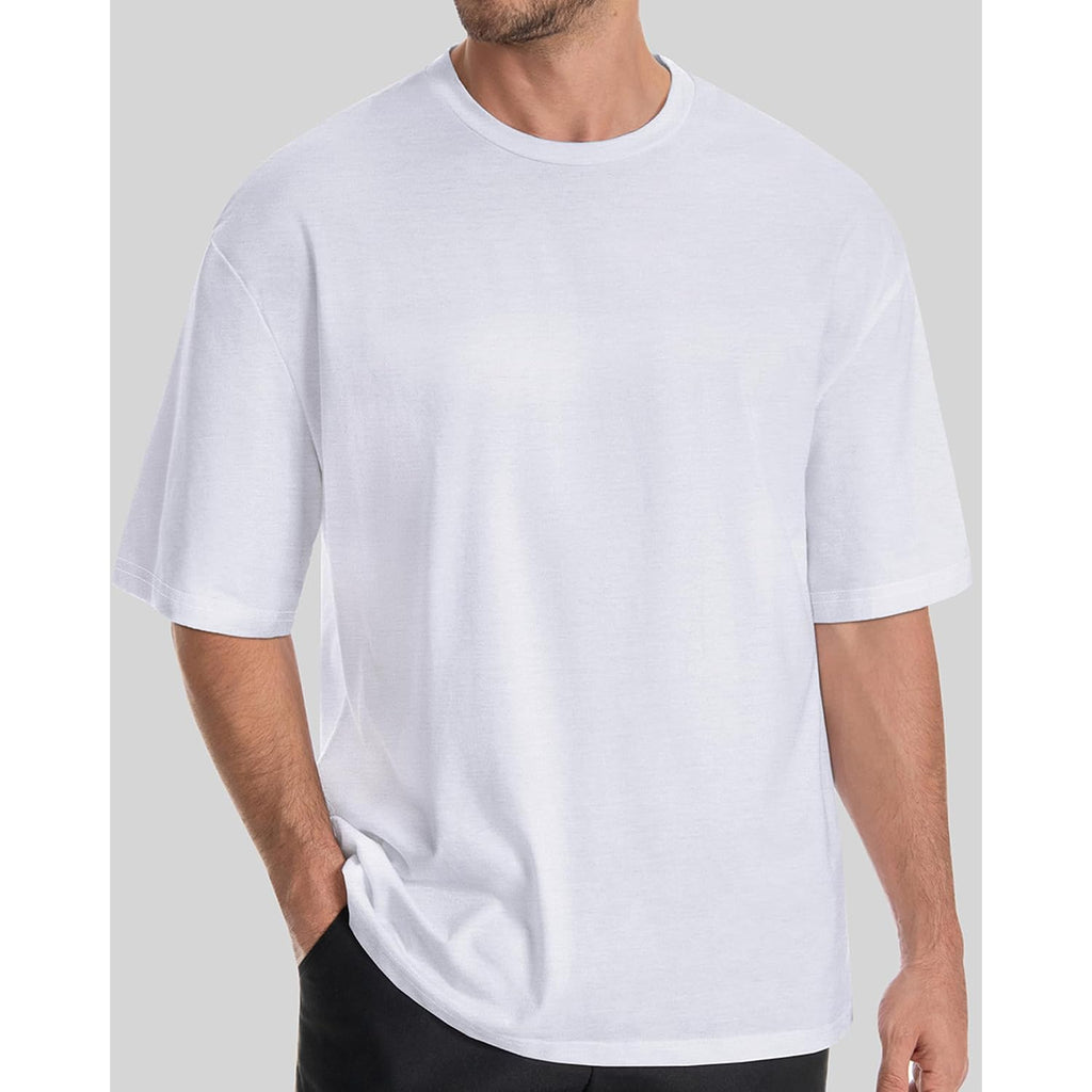 Rosemia Oversized Tshirts For Men Crewneck Graphic Tees Basic Short Sleeve Loose Fit Tops 2026