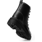 Dream Pairs Combat Boots Ankle Booties Lace-Up Platform Side Zipper Lug Sole Boots Ankle Boots For Women