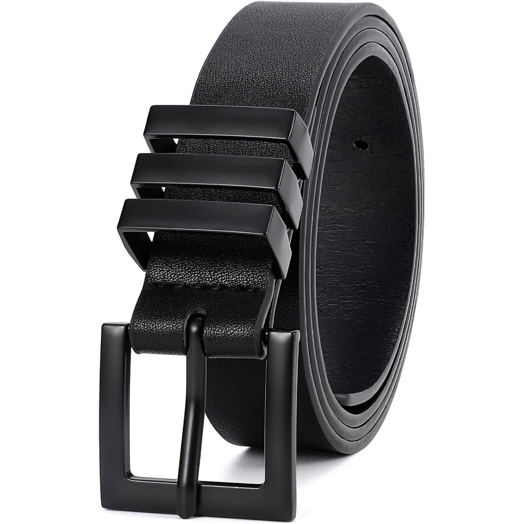 XZQTIVE Plus Size Women's Leather Belts for Jeans Pants Dress Fashion Ladies Waist Belt with Square Gold Buckle