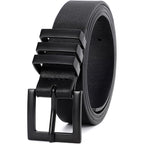 XZQTIVE Plus Size Women's Leather Belts for Jeans Pants Dress Fashion Ladies Waist Belt with Square Gold Buckle