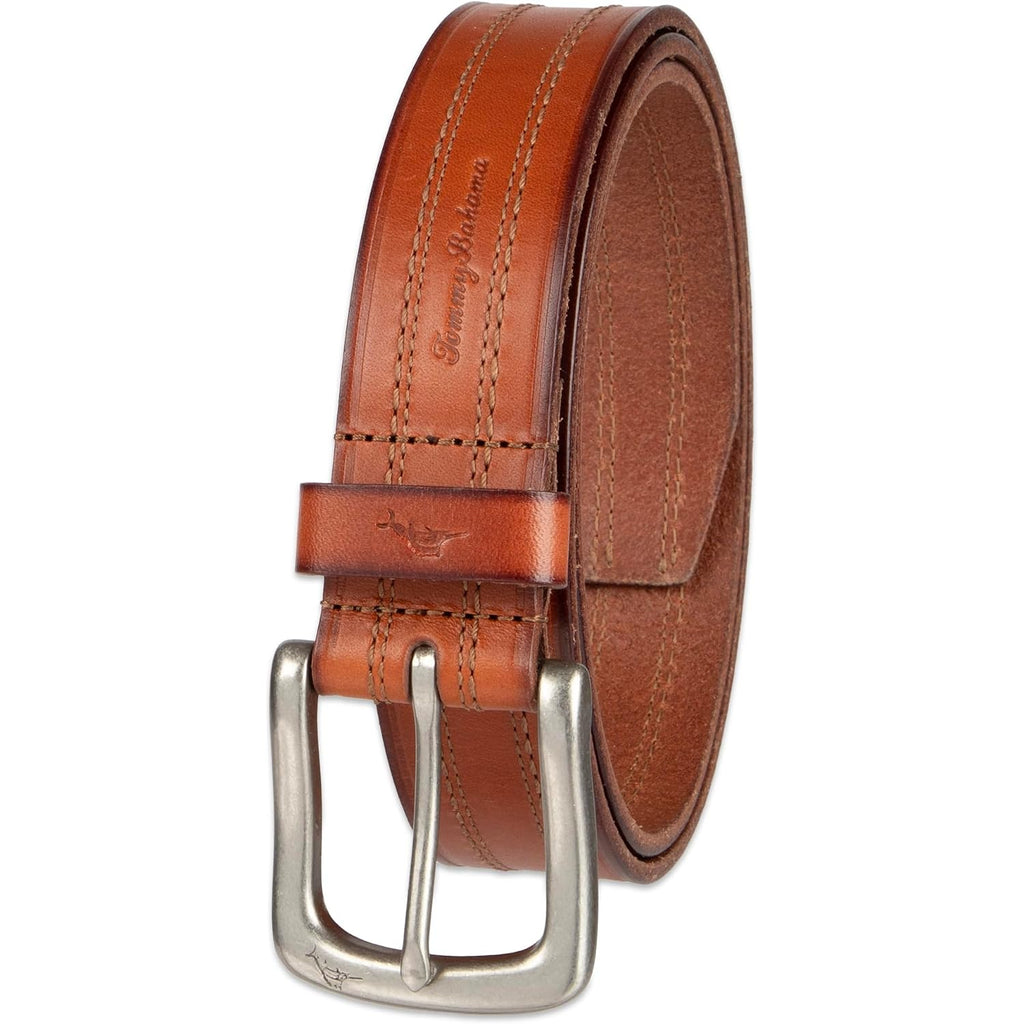 Tommy Bahama Men'S Casual Leather Belt – Everyday Style For Jeans, Shorts & Chinos