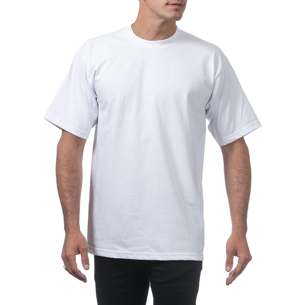 Pro Club Men'S 3-Pack Heavyweight Cotton Short Sleeve Crew Neck T-Shirt