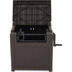 Suncast Hose Reel With Smart Trak Hose Guide, Water-Tight Connection, Durable Resin Construction, 225' Hose Capacity, Brown, Made In The Usa