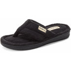 Dearfoams Women'S Melanie Colorblocked Microfiber Terry Thong Slipper