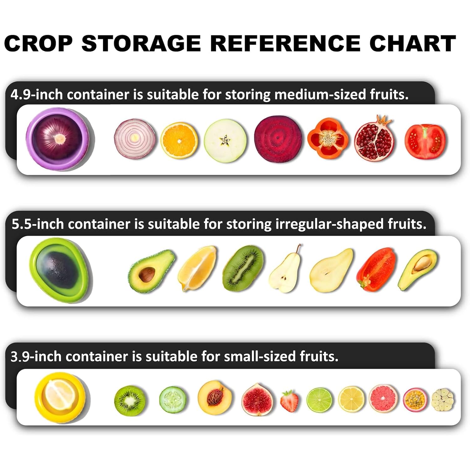 Avocado Saver & Onion Storage, 4Pcs Silicone Fresh Produce Holder | Keep Avocados Fresh! 4Pcs Silicone Holder For Tomato, Lemons, Garlic & Produce. Ideal Fridge Fruit Vegetable Containers.