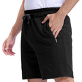 Mens Cotton Lounge Sleep Shorts With Zipper Pockets, Casual Wear | Soft Lightweight 100% Cotton Shorts, Ideal For Lounging, Seeping, Relaxing At Home, And Casual Daily Wear.