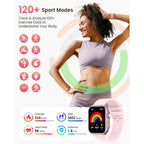 Smart Watch for Women Men Fitness: 1.85" Smart Watch with 30 Days+ Battery Life Make/Recive Call Heart Rate SpO2 Sleep Monitor 120+ Sport IP68 Waterproof Fitness Tracker Watch for iPhone Android