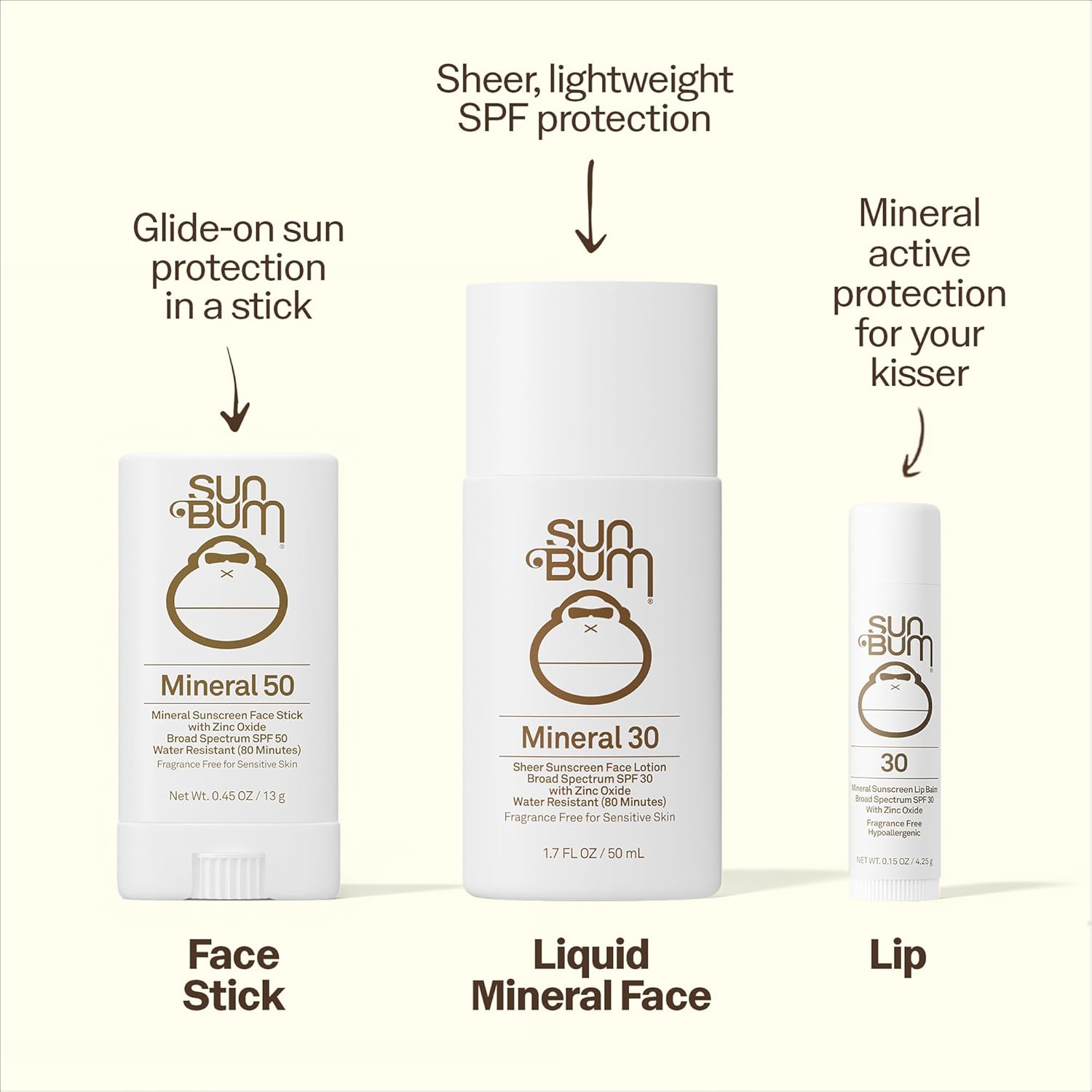 Sun Bum SPF 30 Mineral Sunscreen Lip Balm - Hawaii Act 104 Compliant (Octinoxate & Oxybenzone Free) - Zinc-Based Broad Spectrum UVA/UVB Lip Protection - 0.15 oz Stick