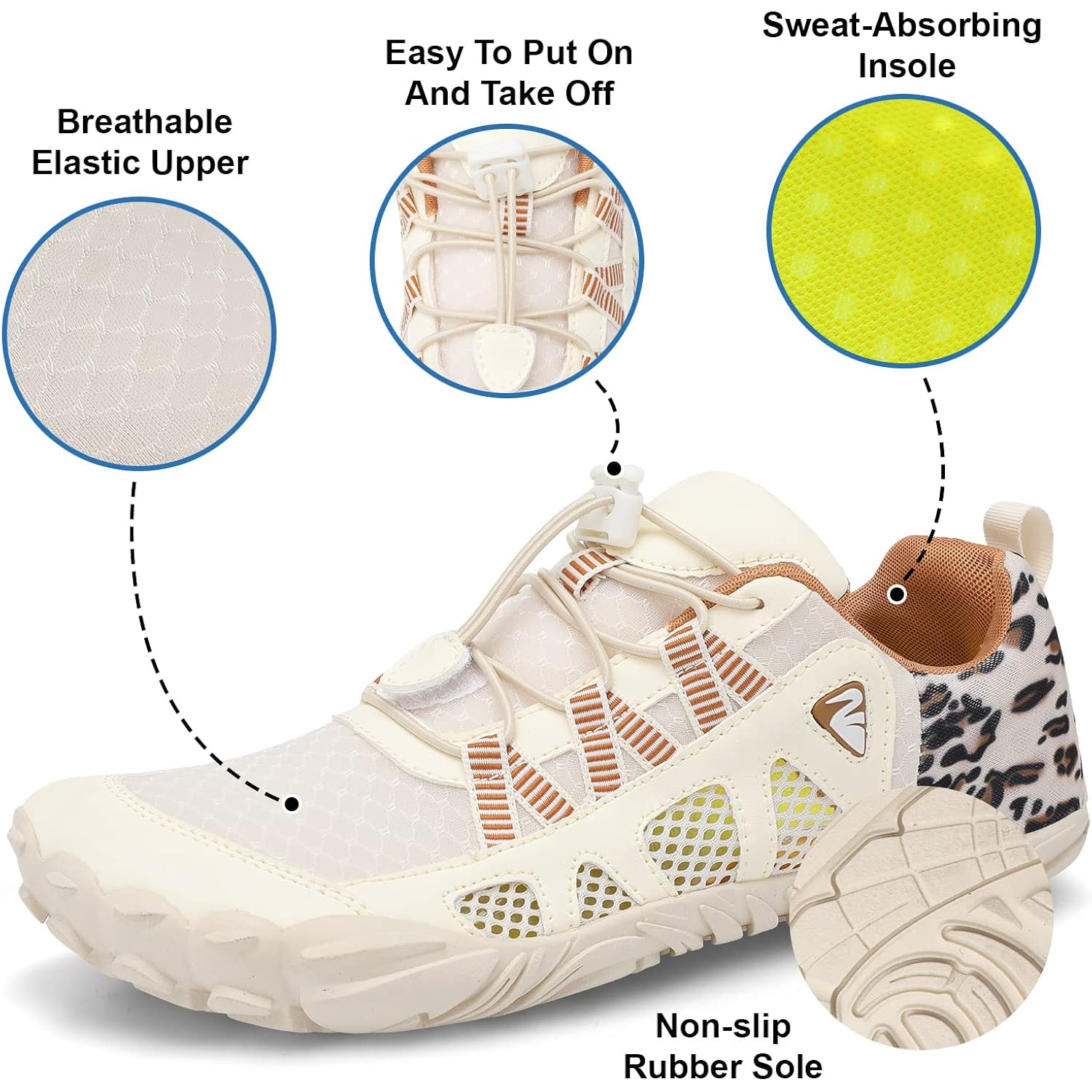 Xihalook Athletic Hiking Water Shoes Womens Mens Quick Dry Barefoot For Beach Walking Kayaking Surfing Training