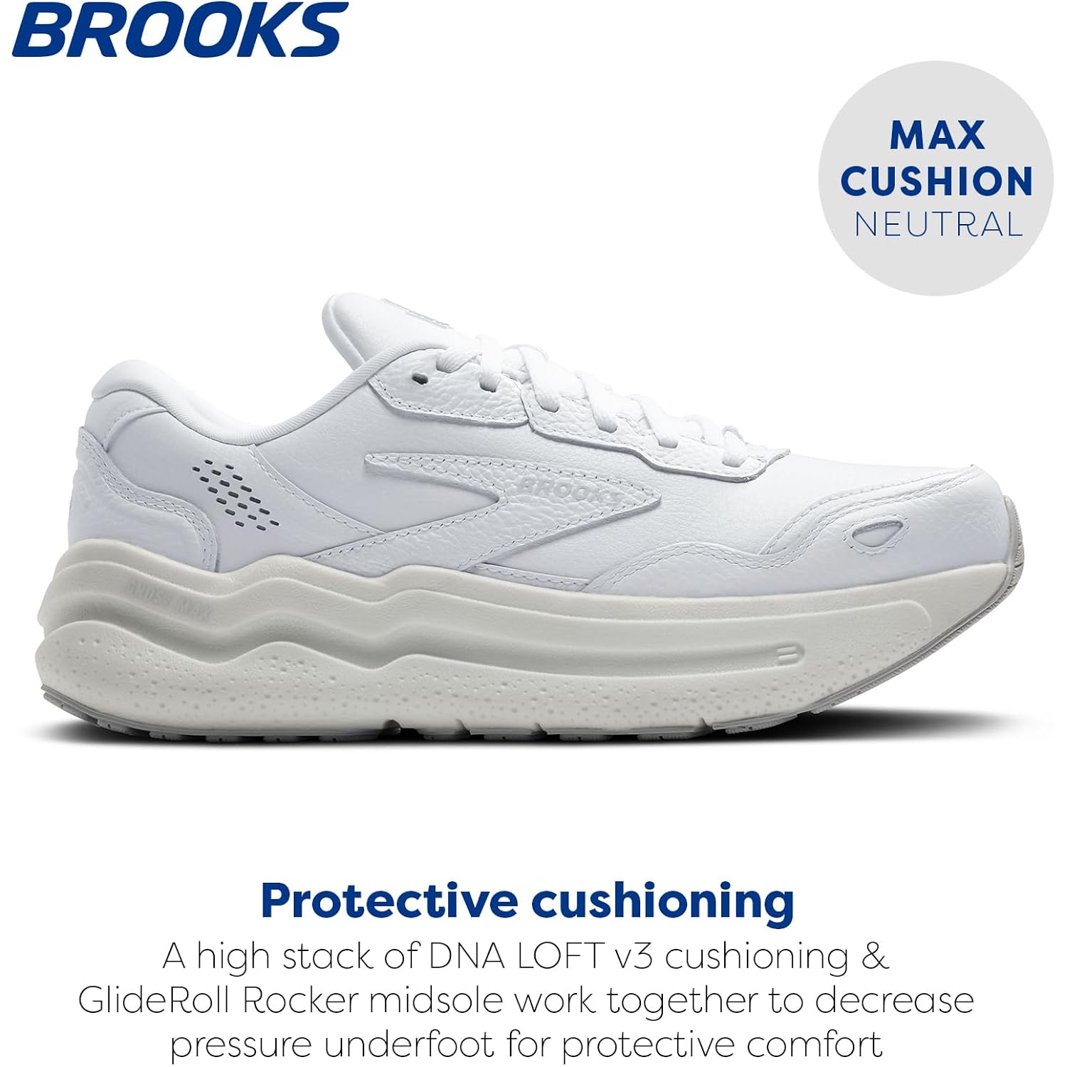 Brooks Women'S Ghost Max Suede/Leather Neutral Running & Walking Shoe