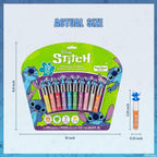 Disney Stitch 10 Piece Plant Based Lip Gloss, Girls Party Favors, First Makeup Set For Girl, Perfect For Parties, Sleepovers, And Birthday Gifts, Ages 3+, By Townley Girl