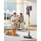 Cordless Vacuum Cleaner, 650W/60Kpa/70 Mins Vacuum Cleaners For Home With Self-Standing, Anti-Tangle Vacuum Cordless, Smart Display And 1.8L Cup Cordless Stick Vacuum Cleaner For Pet Hair/Carpets