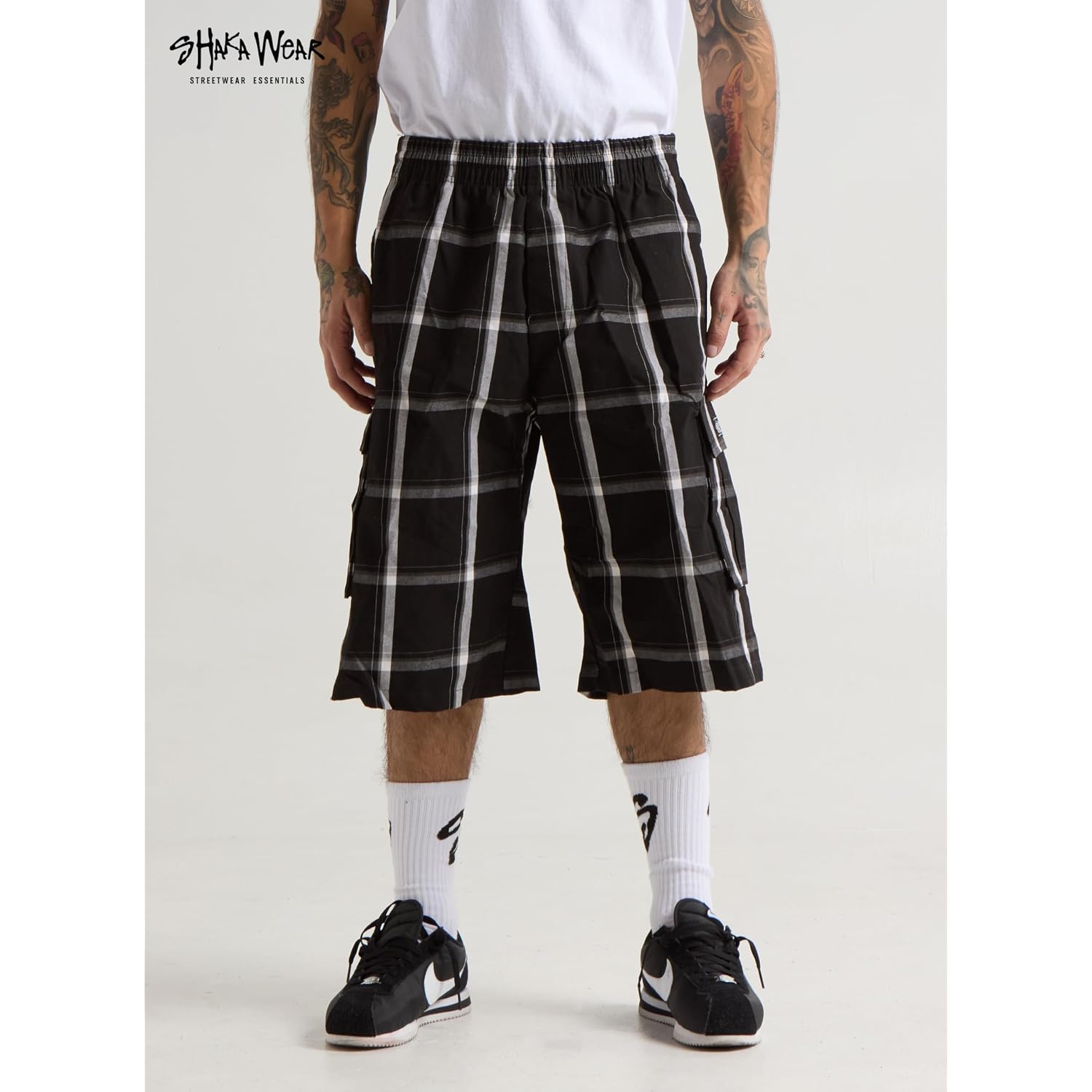 Shaka Wear 5.6Oz Plaid Shorts