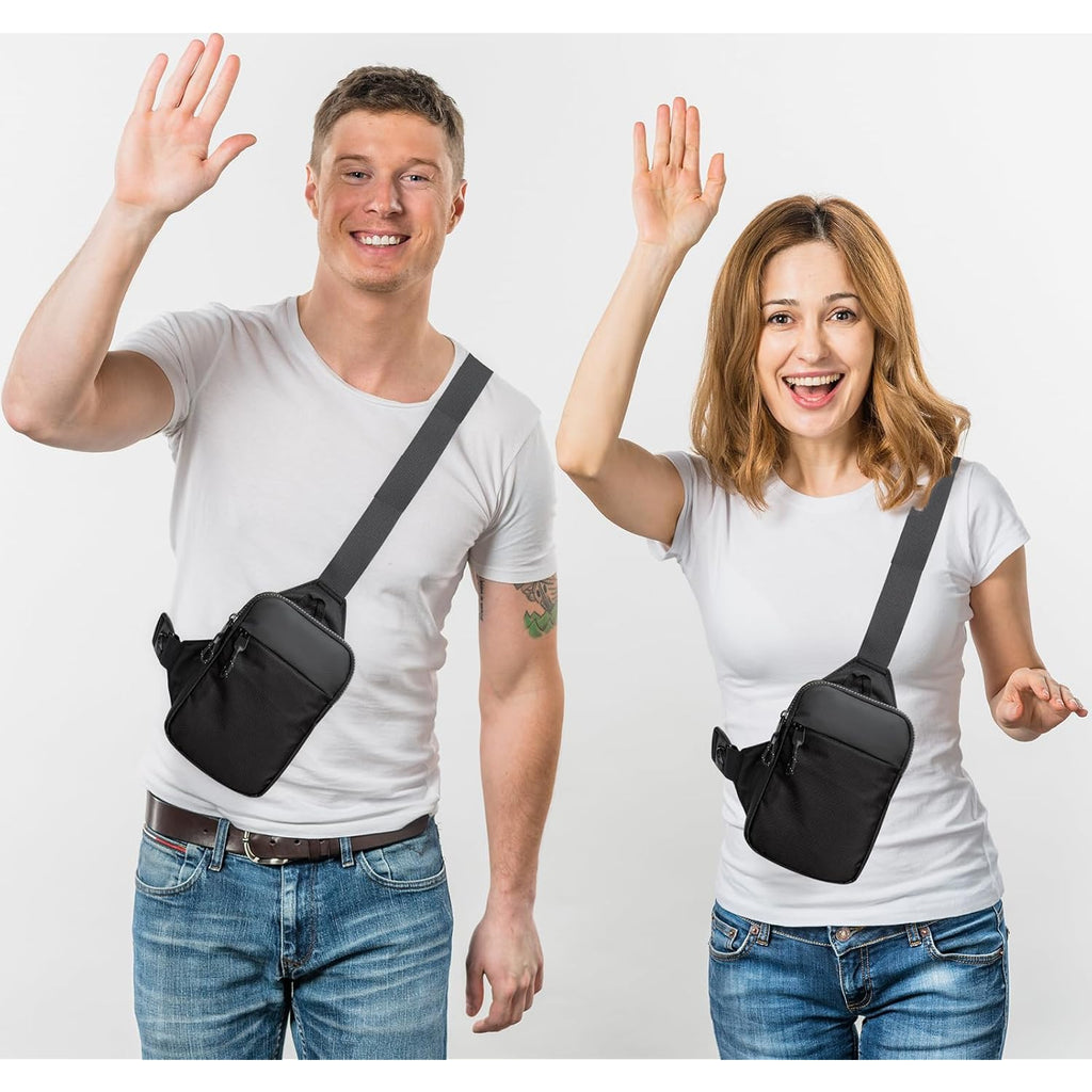 Mini Sling Bag For Men Women, Small Crossbody Casual Utility Chest Phone Bag For Travel Workout