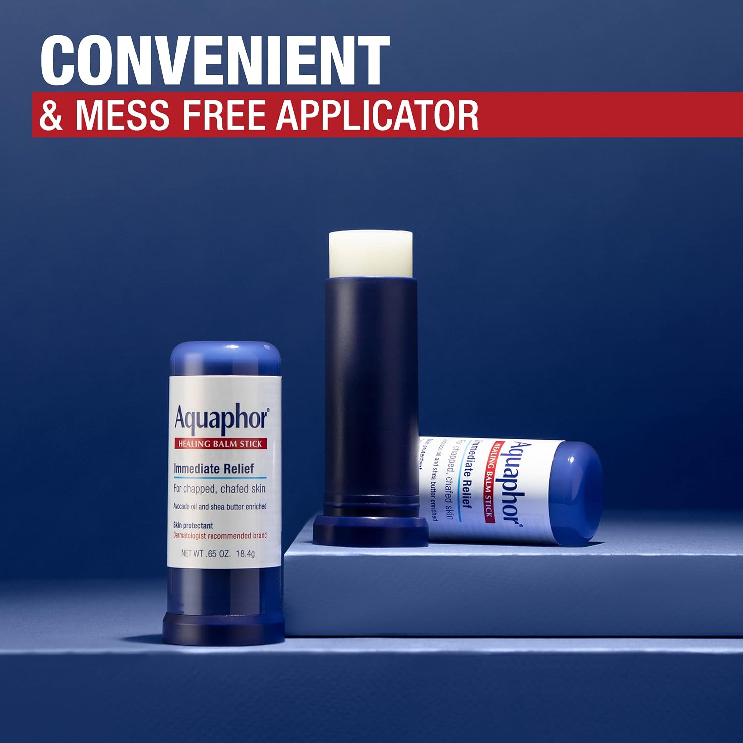 Aquaphor Healing Balm Stick, Skin Protectant With Avocado Oil And Shea Butter, 0.65 Oz Stick