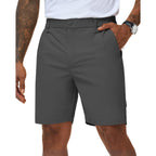 Ntrlv Men'S Golf Dress Shorts 7 Inch Casual Work Shorts For Men Lightweight Stretch Quick Dry With Muilt Pockets