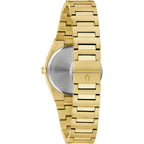 Bulova Ladies Dress Classic 3-Hand Calendar Date Quartz Watch, Stainless Steel Bracelet, Patterned Dial, 28Mm