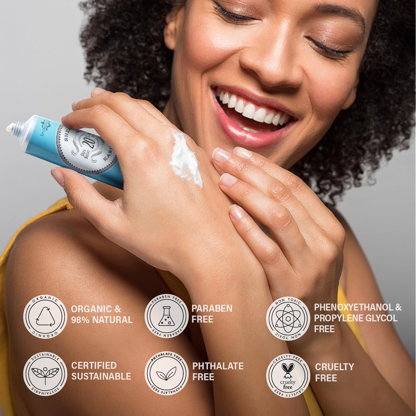 La Chatelaine 20% Shea Butter Hand Cream, Travel Size, Organic Argan Oil, Moisturizing, Nourishing, Extra-Rich Hand Lotion, Made in France, Paraben Free, 1 oz / 30ml (Shea)