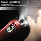 Tcmky Hair Clippers For Men Professional Clippers For Men Cordless&Corded Barber Clippers For Hair Cutting & Grooming. Rechargeable Hair Trimmer Kit For Household (Red)