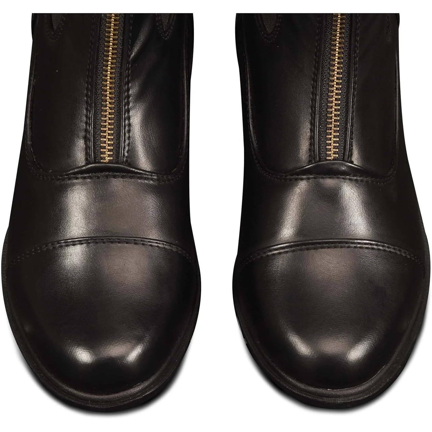 Ovation Women'S Lightweight Stylish Equestrian Horse Riding Ankle Length Synthetic Vega Leather Quantum Zip Paddock Boots
