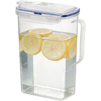 LocknLock Aqua Fridge Door Water Jug | Clear Pitcher | BPA Free Plastic Pitcher with Lid | 2 Quart Pitcher with Lid for Water, Juice, Tea & More Beverages, Clear