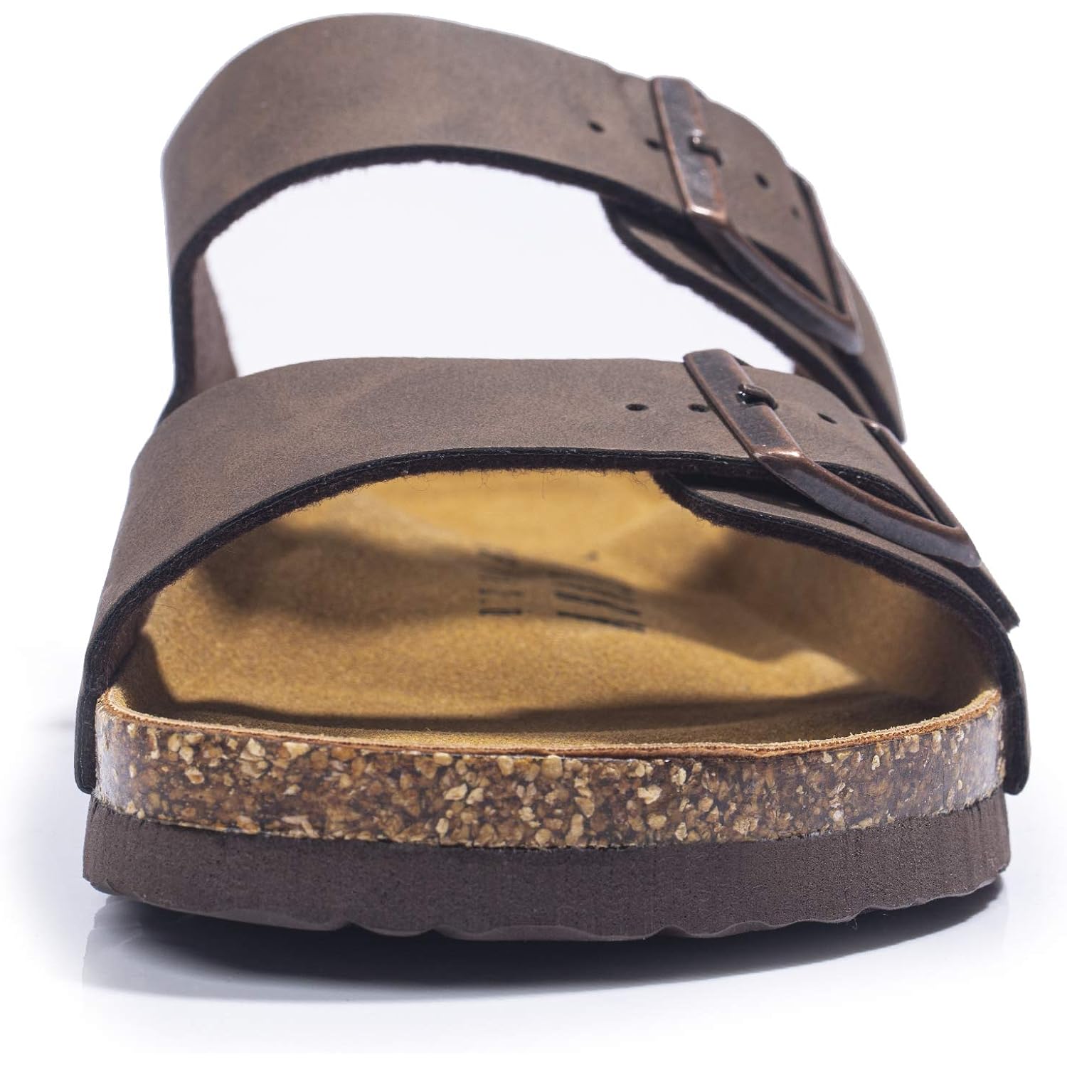 Fitory Mens Sandals, Arch Support Slides With Adjustable Buckle Straps And Cork Footbed Size 7-14.5