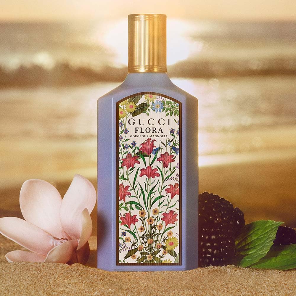 Gucci Flora Gorgeous Magnolia By Gucci For Women 3.3 Oz Eau De Parfum Refillable Spray