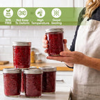 48Pcs Canning Lids Regular Mouth, Premium Mason Jar Lids For Ball, Kerr Jars, Food Grade Material, 100% Fit & Airtight For Regular Mouth Mason Jars (70Mm)