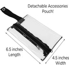 Dalix 20" Large Clear Tote Bag With Small Pouch