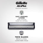 Gillette AltraPlus Mens Razor Blade Refills, 10 Count, Lubra-Soft Strip for Smoothness and Comfort