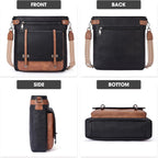 Roulens Crossbody Bags For Women,Multi Pocket Crossbody Purses Vegan Leather Shoulder Handbags Travel Purse Adjustable Strap