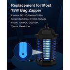 Shootingstar Bug Zapper Replacement Light Bulb For 15W Insect Attracting Lamp With 4-Pin Base, Ful 15W-Bl U Shaped Twin Tube Bulb For Outdoor Mosquito Zapper, 4 Pack