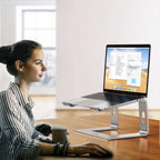 BESIGN LS03 Aluminum Laptop Stand, Ergonomic Detachable Computer Stand, Notebook Riser, Laptop Mount Compatible with Air, Pro, Dell, HP, Lenovo More 10-15.6" Laptops