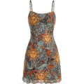 Milumia Women'S Summer Mini Dress 90S Boho A Line Mesh Short Dresses Festival Outfits