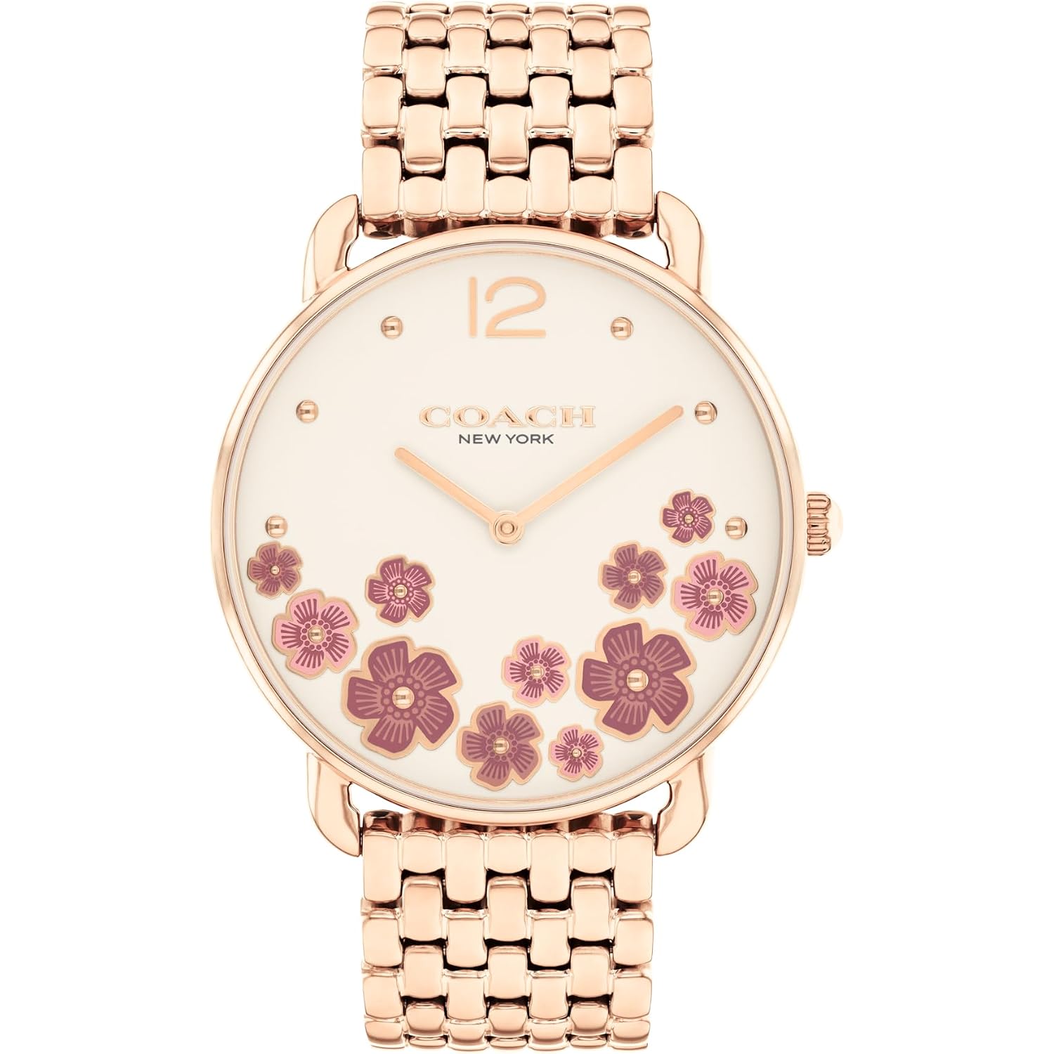Coach Elliot Women'S 2H Quartz Watch - 36Mm Stainless Steel Bracelet - Colorful Floral Design - Premium Fashion - Gift For Her