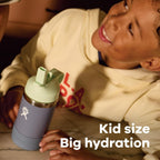 Hydro Flask Kids Water Bottle For School - Stainless Steel And Insulated With Straw Cap - 12 Oz In Anemone Purple